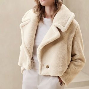 Women vintage faux fur jacket